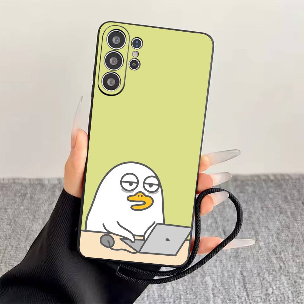 

Funny cartoon ducklings Phone Case Black Silicone Soft For Samsung S25,S24,S21,S22,S23,S30,Ultra,S20,Plus,Fe,Lite Samsung S21fe