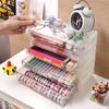 Transparent Multi-Layer Desktop Storage Box for Stationery, Paintbrushes, and Pens
