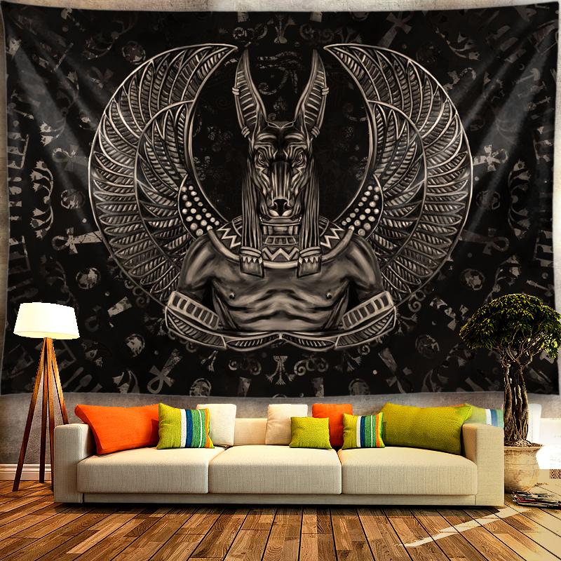 Home Old Culture Retro Wall Decoration Ancient Egypt Tapestry Mystical Symbols Tapestry Wall Hanging Cloth