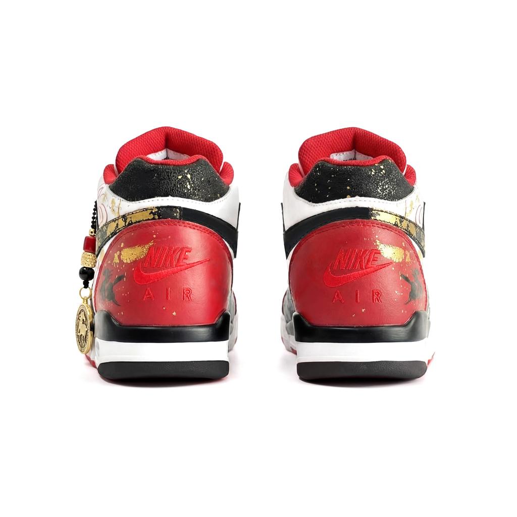 Nike Flight Legacy Ammortizzazione Ammortizzazione Resistente all'Abrasione, Resistenti all'Usura Scarpe da Basket Mid-top Vintage Unisex BQ4212-100(Team1573-)