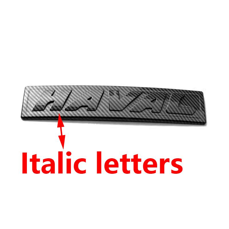 Per Haval H6 GT logo Auto Rete Anteriore Emblemi Logo Nero Per GWM Great Wall Generazione Haval H6 GT