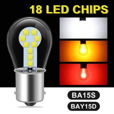 Rot Bernstein Weiß 1156 BA15S P21W LED 1157 BAY15D P21/5W LED Birne R5W R10W Auto Blinker licht S25 Auto Bremslicht Lampen 12V