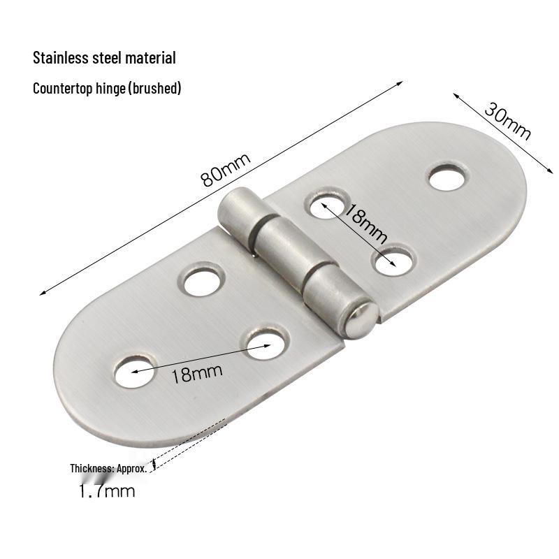 Zinc Alloy Flip-Top Folding Table Hinges - Concealed, Hidden Countertop and Dining Table Accessory