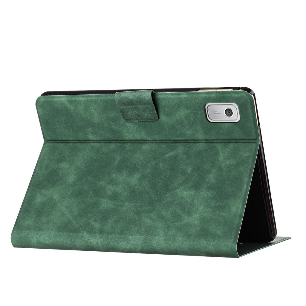 For Lenovo Tab M9 TB-310FU Case Couple Cat Imprinted Microfiber Leather Smart Tablet Cover