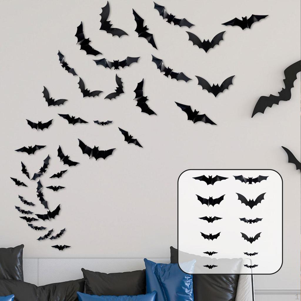 Wall Decor, Party Supplies, Halloween Decoration, DIY Scary Decorative Stickers,