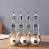 Glass Condiment & Seasoning Dispenser Set