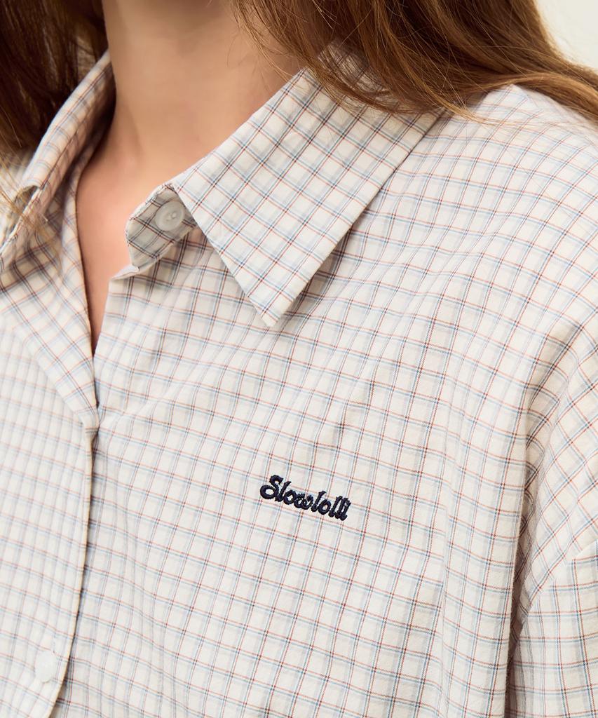 SLOWLOLLI Square Check Shirt_2 Colors
