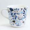 NARUMI Anna Emilia Frost Floral Winter Day Dishwasher Gift Gift Wrapping Mug, 340cc, Blue, Print, Cute, Large, Scene, Mother's Gift, Microwaveable,