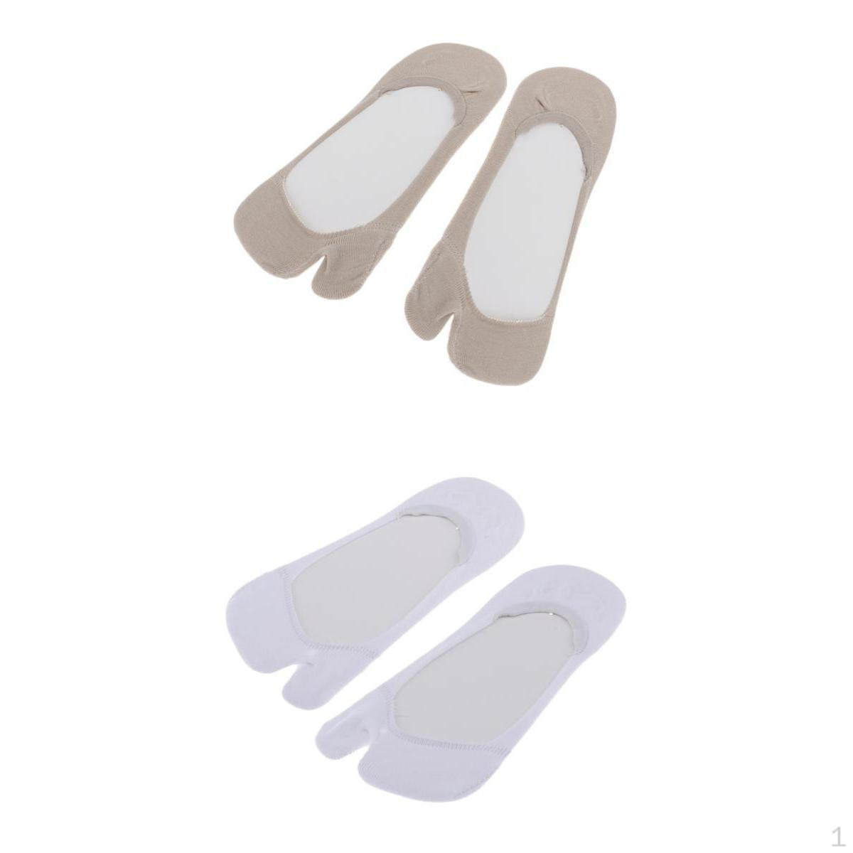 

2 пары женских носков, не низкие, хлопковые, лодочки