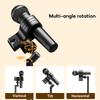Oatsbasf Adjustable Microphone Stand Desktop with 360° Rotatable Clip Mic Stand Portable Mic Holder Hair Dryer Stand with Base