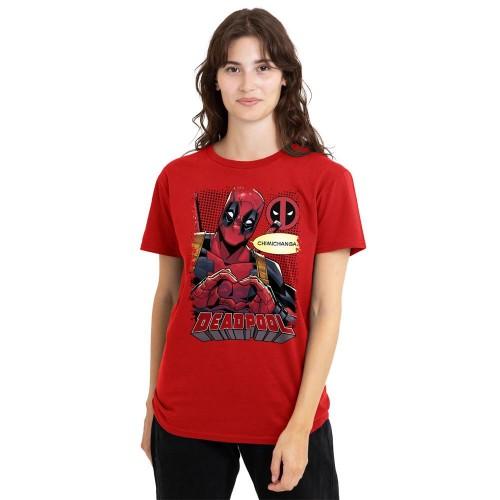 Deadpool Unisex Adult Chimichanga Heart T-Shirt