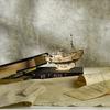 Tsukurun 3D Wood Puzzle TG308 Fishing Boat Instructions desu® (Japanese Included)