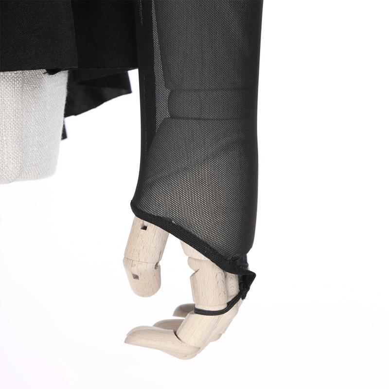 Damen Glitzer Strass Transparentes Mesh Patchwork Langarm Eiskunstlauf Tanz Trikot Kleid