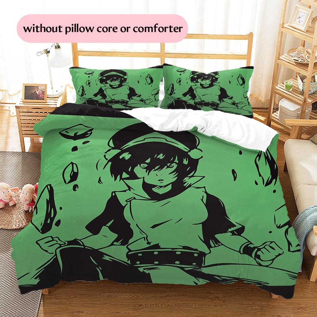 Toph Beifong  Pattern Bedding Quilt Set  Home Decoration  Gift (1 * duvet cover + 2 * pillowcase  without core)