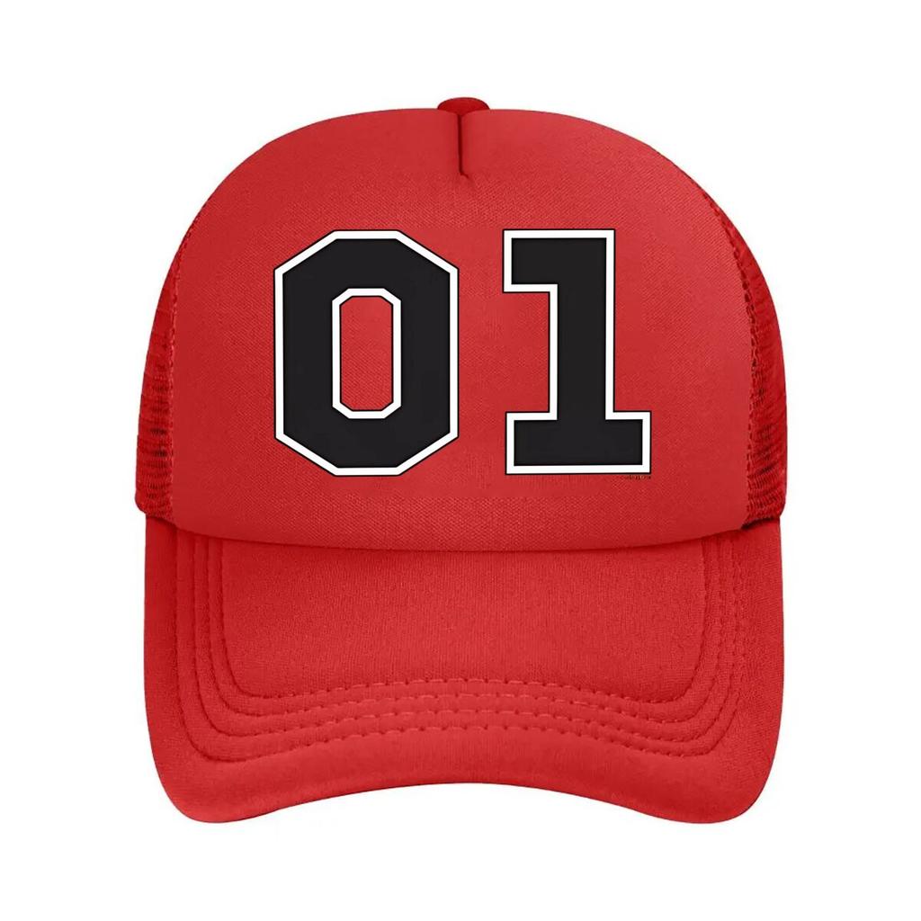 “01 Number Minimalist, Symbol Design” Mesh Baseball Cap