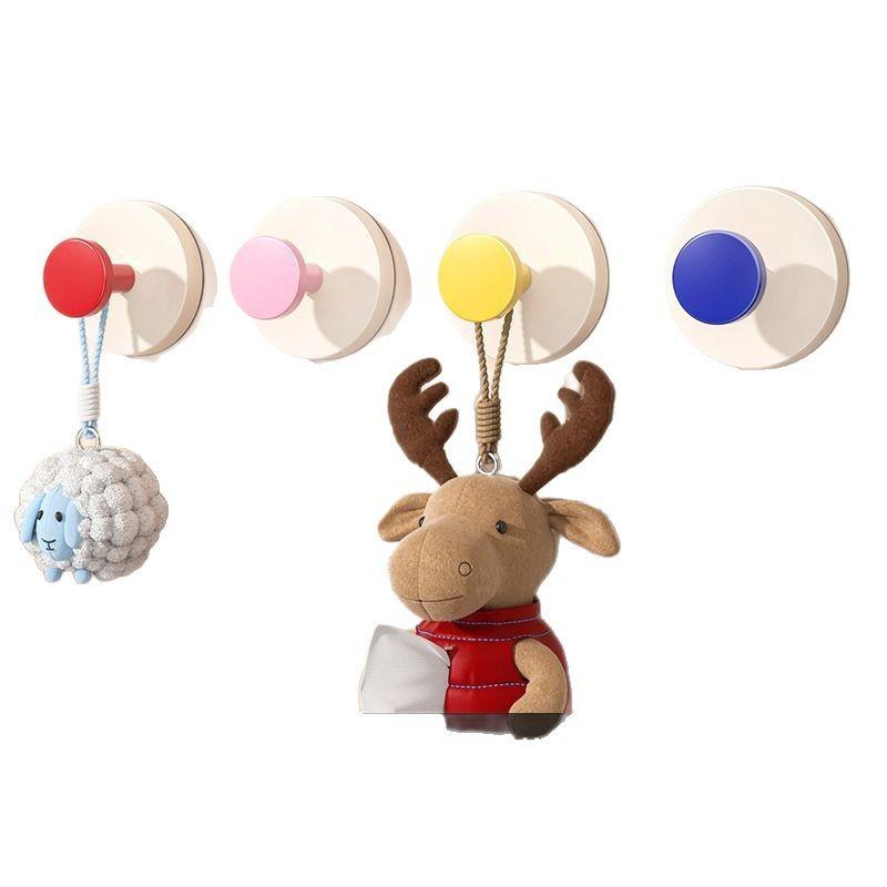 Suction Cup Hook, No Punching, Strong Load-bearing, Entrance Wall Hook, Key Hook Behind The Door, Backpack and Hat Storage Adhesive Hook