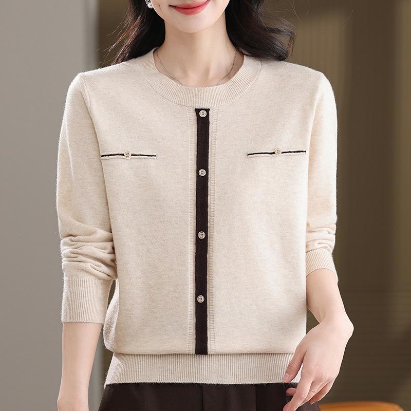 

2026 Women s Spring Loose Knitwear: Plus Size Long Sleeve Round Neck Casual Sweater 4XL (130-140 jin recommended)