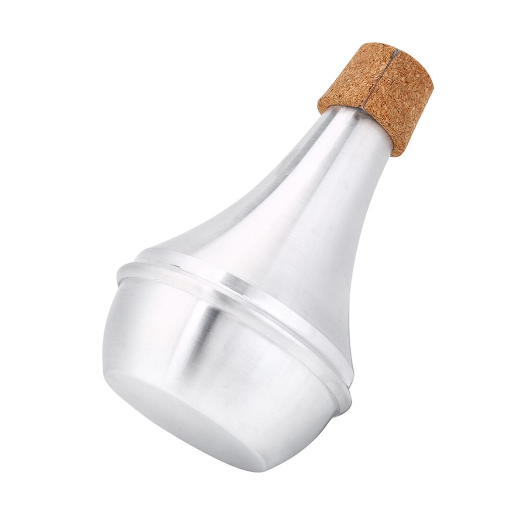 Aluminum Alloy & Cork Practice Trumpet Mute Brasses Musical Instrument Part Accessory