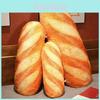 Weiches und flauschiges 3D-Simulations-Snack-Butterbrot-Kissen für Büro und Schlafzimmer