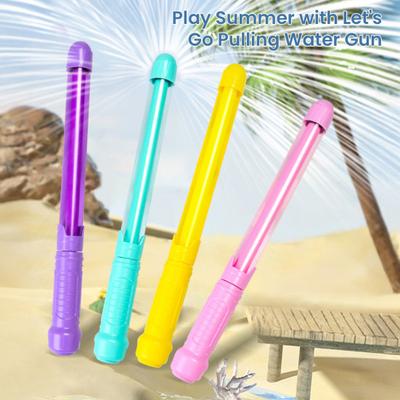 Yousheng Water Shooter Toy for Kids Sparklers Effect High Pressure Beach Water Squirter Lightweight Pulling Tube Design Water Fight Toy