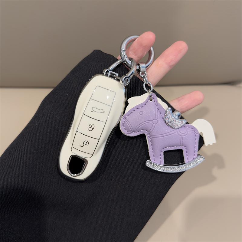 TPU car remote key cover protective case For Porsche 911 9YA 970 718 981 911 Panamera Spyder Carrera Macan Boxster Cayenne