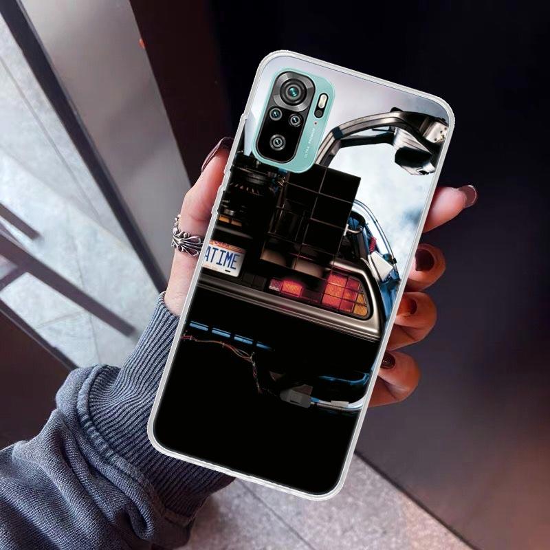 

Back To The Future DeLorean Time Machine Phone Case For Xiaomi Redmi Note 14 13 12 11 10 11E Pro Plus 12S 11S 11E 11T 10S Soft T Redmi Note 12S