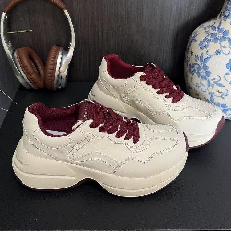 100 skirts with women's casual shoes children 2025 thick-soled heightening white shoes new shoes soft-soled women's shoes board shoes
