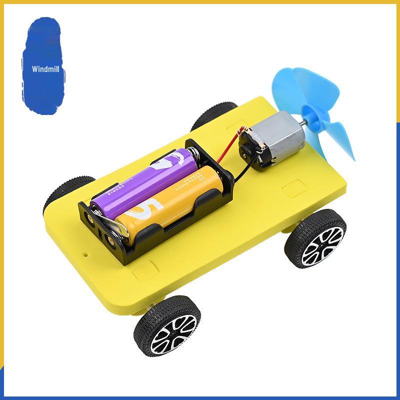 Eco-Friendly Wind-Powered Car Kit – Handmade Science Experiment for Kids