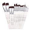 17-Piece Face Painting Brush Set: Hook Line, Embossing, Row, Flat, Oblique, Petal Brushes