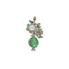 New Chinese Style Niche Retro Elegant Floral Vase Brooch
