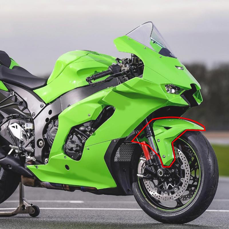 ZX10R Motorcycle Front Fender Mudguard Splash Guard Wheel Protection Cover Fit For Kawasaki Ninja ZX-10R 2020-2022 2023 2024
