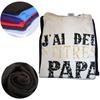 French Texts Papa And Papy Gift Men Clothing 100% Cotton Soft Tee Tops EU Size Retro I Have Two Titles Dad And Grandpa T Shirt