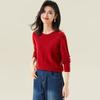 Women's Thick Merino Wool Round Neck Sweater