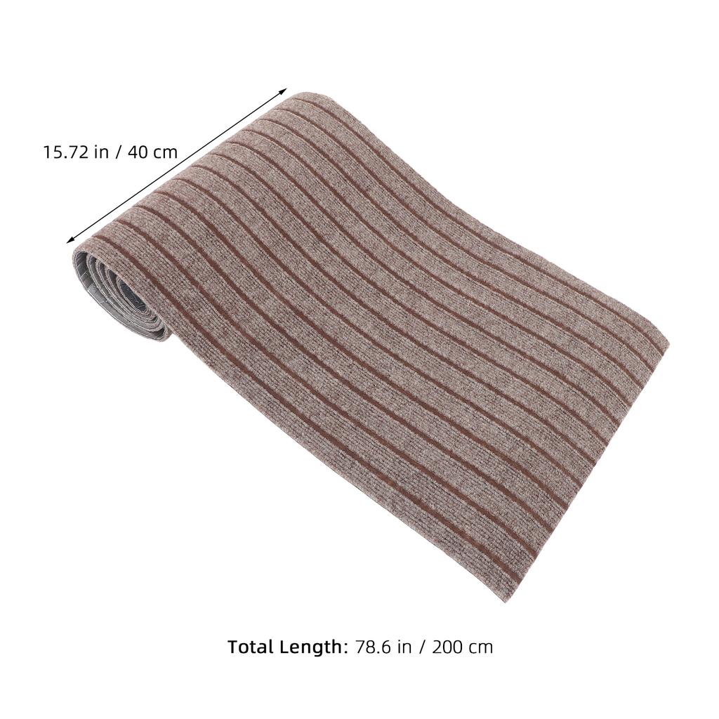 Self-Adhesive Carpet Stair Treads Cuttable Cat Scratcher Mat for Wooden Steps Home Office Non-Slip Pet-Friendly