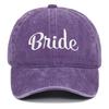 Retro Washed Cotton Bride Groom Baseball Cap Outdoor Sunshade Solid Color  Logo Vintage Soft Top Duck Tongue Cap
