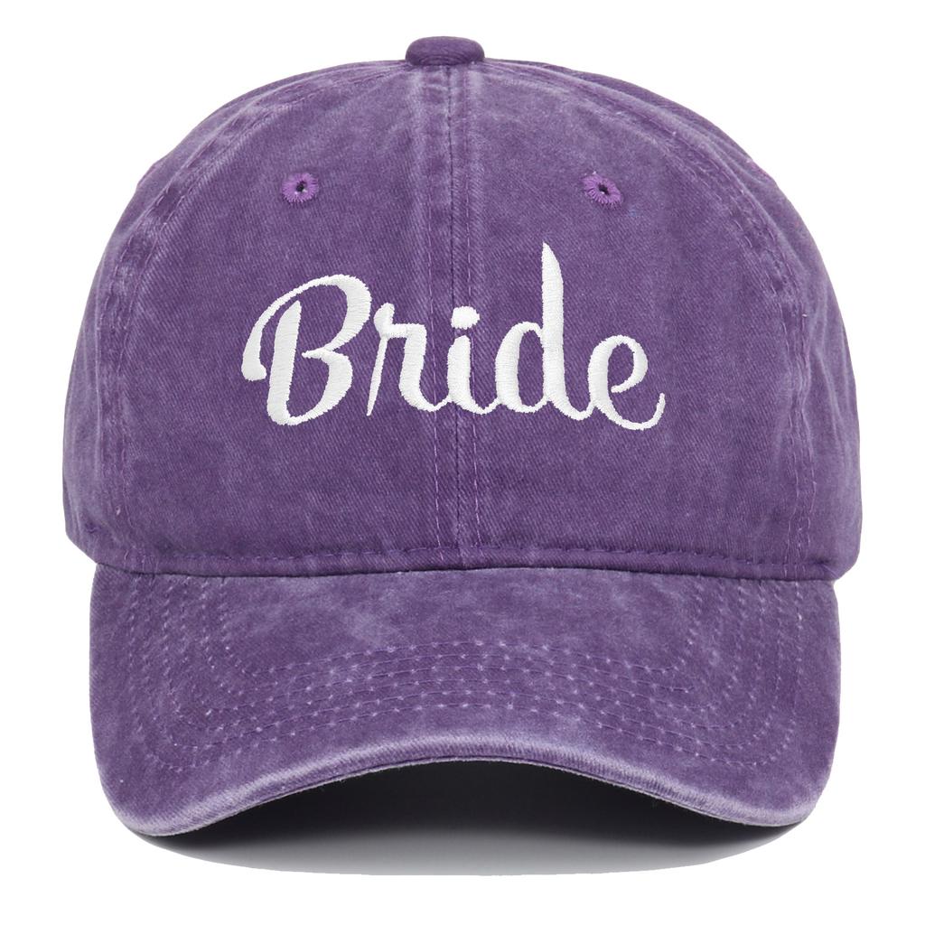 Retro Washed Cotton Bride Groom Baseball Cap Outdoor Sunshade Solid Color Logo Vintage Soft Top Duck Tongue Cap