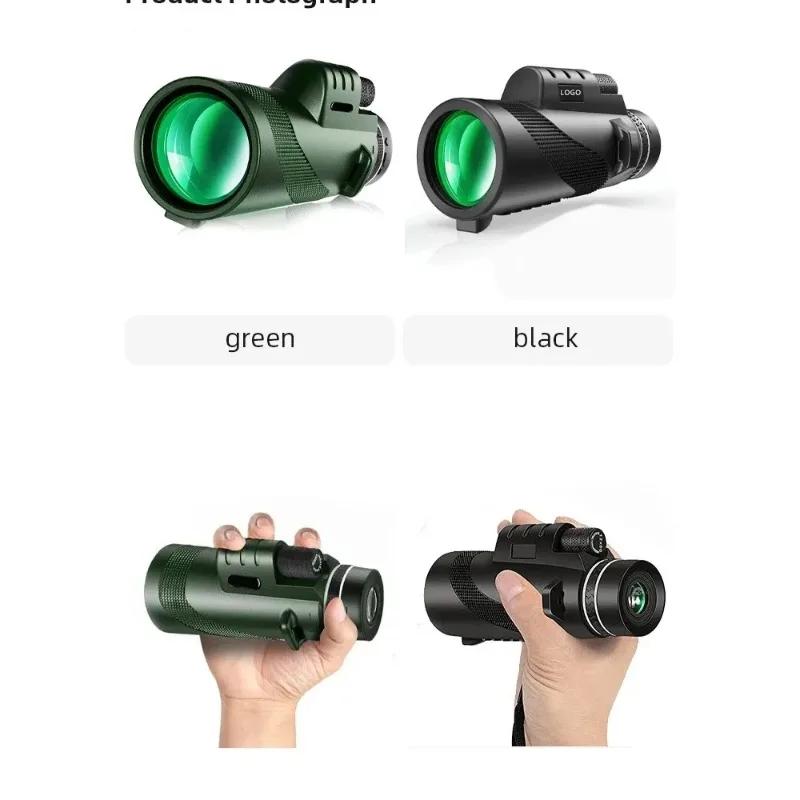 80x100 HD ZOOM Powerful Monocular Telescope Portable Binoculars Long Range Telescope for Hunting Sports Outdoor Camping Travel