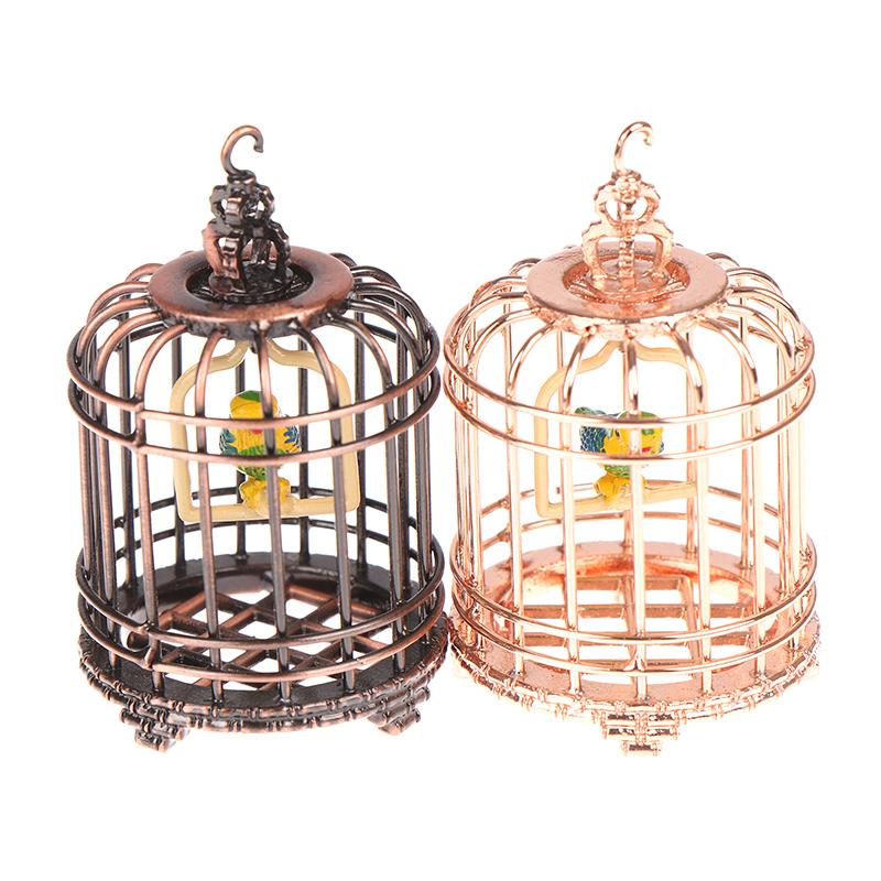1:12 Dollhouse Miniture Furniture Bird Cage For Dollhouse Decor Accessories