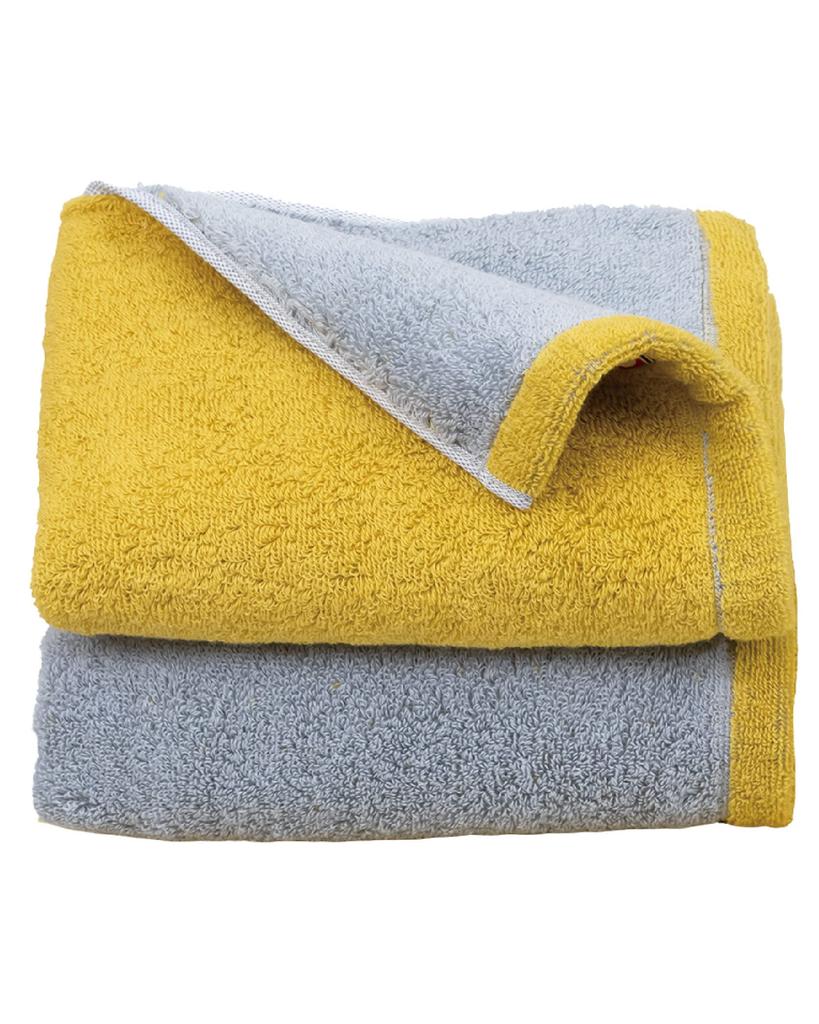 Imabari Bath Made In Certified 70 X Mimosa X Gray Towels, Large, 2-Piece Set, Thick, Large, Japan, Absorbent, 130cm, 100% Cotton, Reversible,