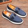 Classic Men Shoes Slip-on Leather Shoes British Style Business Casual Shoes Driving Flats Outdoor Platform Men Loafers Mocasines
