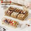 Elegant Transparent Candy Box with Dustproof Lid and Tray - Perfect for Snacks, Pastries, and Nuts
