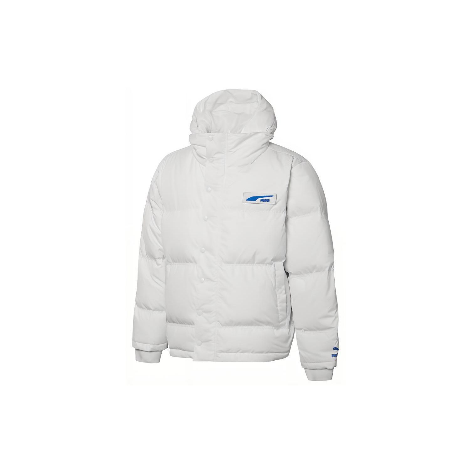 

Puma Однотонная куртка-пуховик с капюшоном на молнии для мужчин, белая 534486-02 M