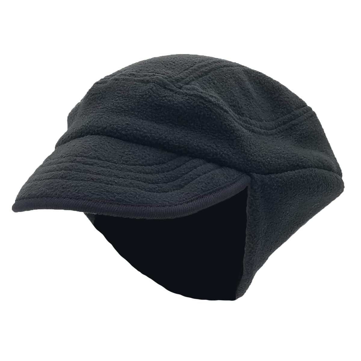 

Field Lightweight and Compact Visor Cap with Earflaps [White Design]