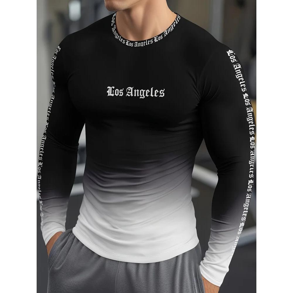 Men's Sports Top Long Sleeve Fitness Versatile Comfortable Breathable Pullovers Long Sleeves Men’s