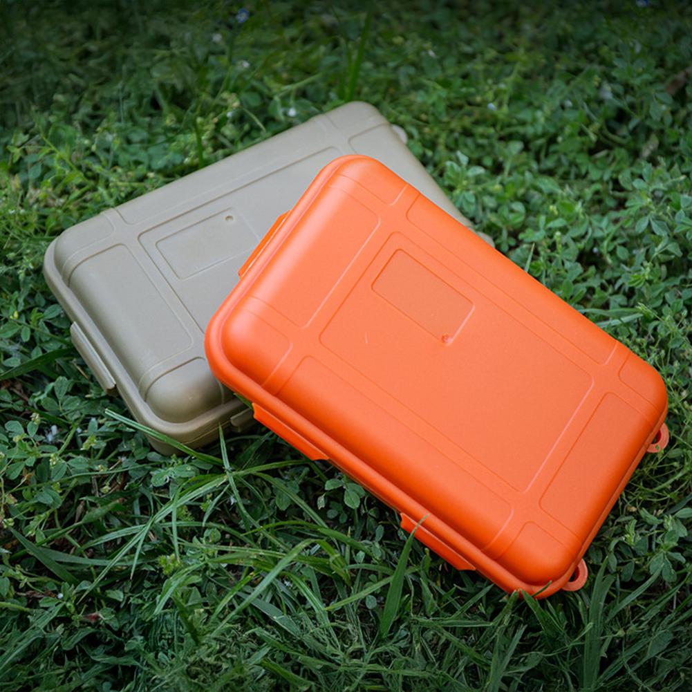 Velikost S/L/XL Venkovní Plastová Vodotěsná Uzavřená Survival Box Kontejner EDC Box na Nářadí Kempingová Cestovní Úložná Box Taška na Rybářské Potřeby