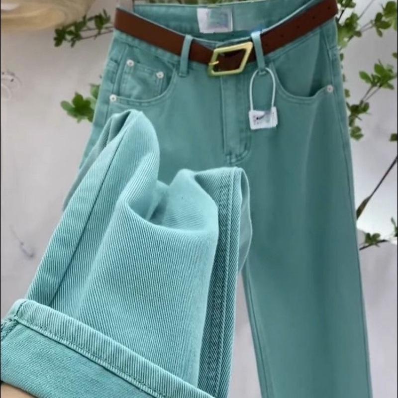 Dopaminjente Høyt liv Slim fit Lakeblå Jeans