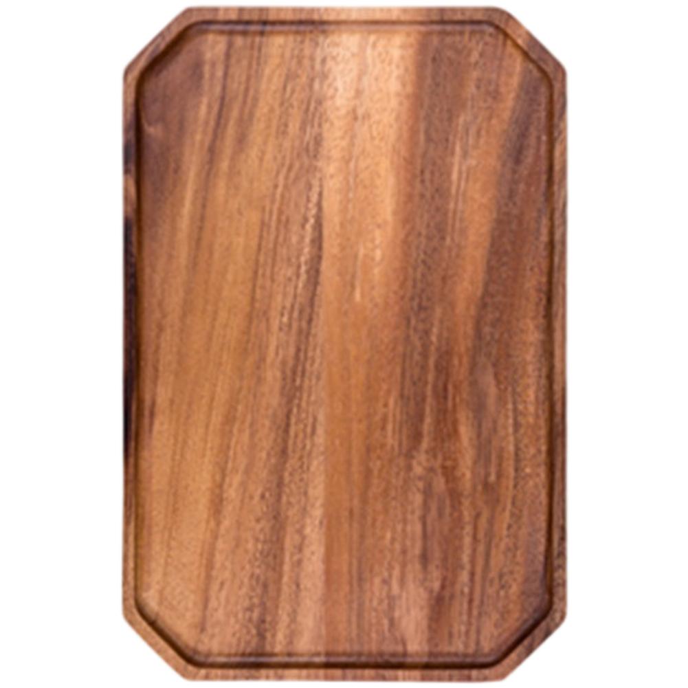 Artistic Dinnerware Handmade Walnut Tray Dining Table Decor Asymmetrical Shape Design Comfortable Tactile Feel