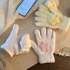 Warmer Star Plush Gloves Cycling Plush Gloves New Coral Velvet Gloves  Women