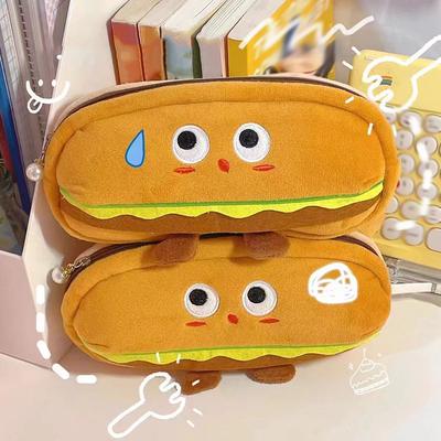 Zajímavý Hamburger Vysoce hodnotný Penál Velkokapacitní Školáci Žáci Nižšího Středoškolského Věku Kreativní Penál Kosmetická Taštička Penál
