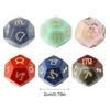 1 Piece Astrological Dices 12 Sided Crystal Polyhedral Dice Astrology Tarot Card Constellation Divination Dices